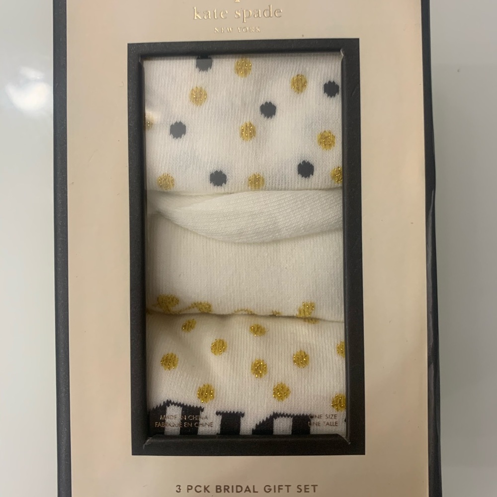 Kate Spade ♠️ bridal gift socks